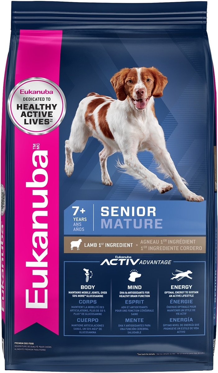 EUKANUBA Senior Lamb 1st Ingredient Dry Dog Food, 30-lb bag