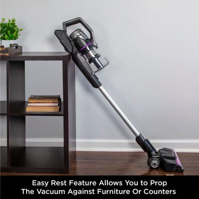 Show full view: Eureka Innova Cordless Stick Vacuum, Purple/Black slide 2 of 9