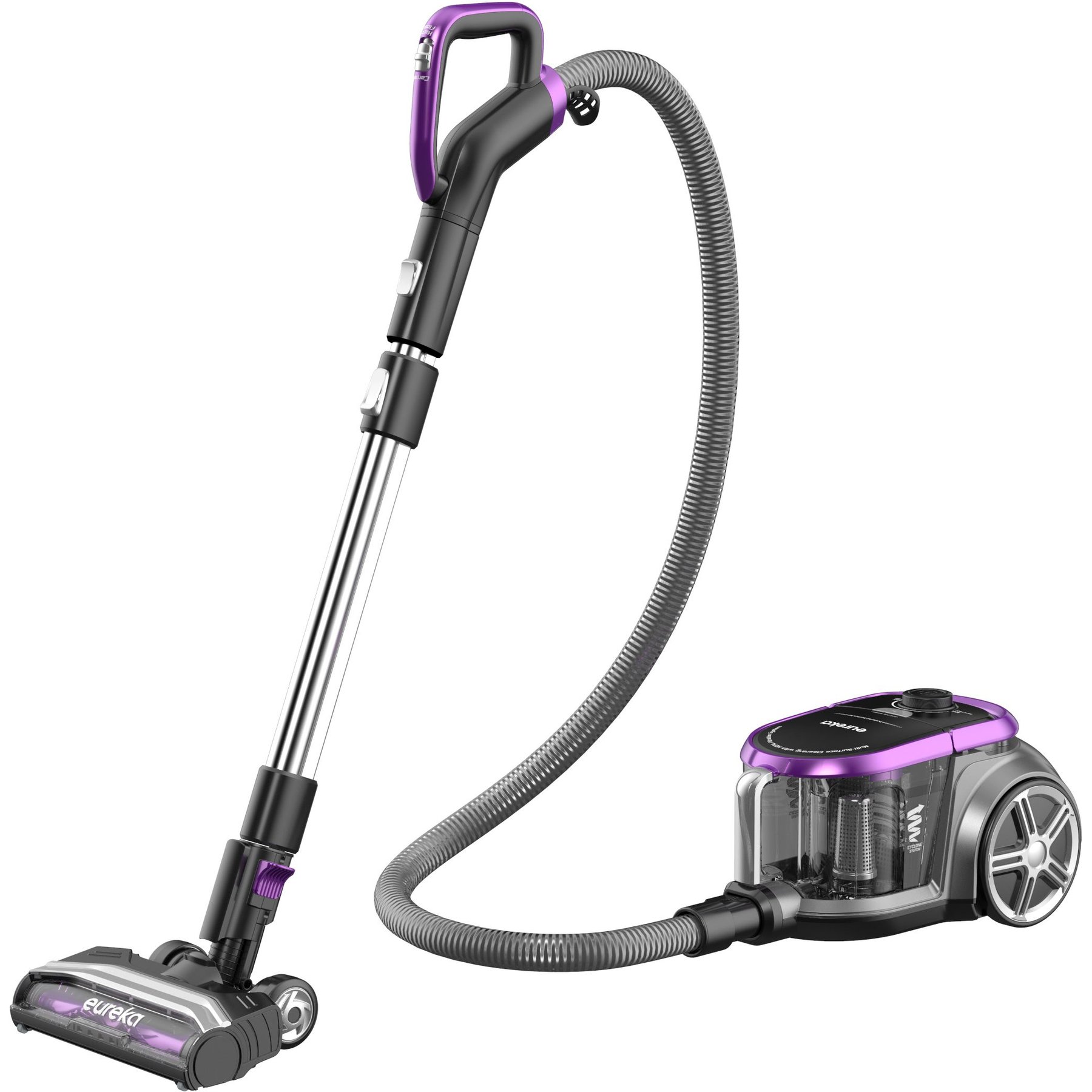 Eureka NEN185 Powered Nozzle Bagless Canister Vacuum, Purple