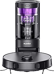Eureka NERE10S Self Emptying Bagless Robot Vacuum, Black/Purple