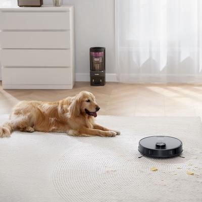 Show full view: Eureka NERE10S Self Emptying Bagless Robot Vacuum, Black/Purple slide 5 of 9