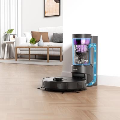Show full view: Eureka NERE10S Self Emptying Bagless Robot Vacuum, Black/Purple slide 6 of 9