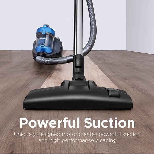 Eureka WhirlWind Canister Vacuum, Blue, 3-L
