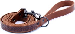 Euro-Dog Celtic Sport Leather Dog Leash, Large: 6-ft long, 3/4-in wide, Chocolate slide 1 of 3