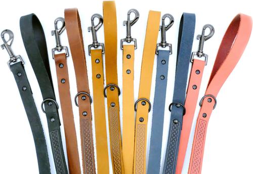 Show full view: Euro-Dog Celtic Sport Leather Dog Leash, Large: 6-ft long, 3/4-in wide, Chocolate slide 3 of 3