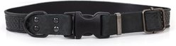 Euro-Dog Celtic Sport Style Luxury Leather Dog Collar, Black, Small