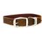 Show in main carousel: Euro-Dog Celtic Style Luxury Leather Dog Collar, Bark Brown, X-Small slide 1 of 8