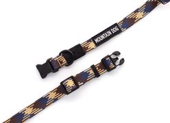 Euro-Dog Climbing Rope Dog Collar, Mountain Argyle, Small slide 2 of 9