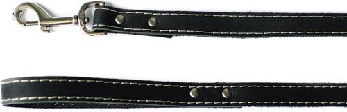 Show full view: Euro-Dog Leather Dog Leash, Black, 6-ft long, 3/4-in wide slide 3 of 6