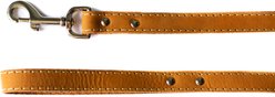 Euro-Dog Leather Dog Leash, Tan, 6-ft long, 5/8-in wide slide 2 of 3