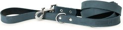 Euro-Dog Modern Leather Dog Lead, Blue Jeans, Medium