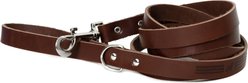 Euro-Dog Modern Leather Dog Lead, Chocolate, Large
