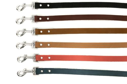 Show full view: Euro-Dog Modern Leather Dog Lead, Khaki, Large slide 3 of 4