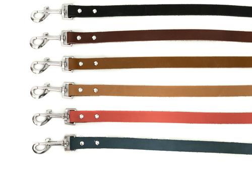 Show full view: Euro-Dog Modern Leather Dog Lead, Midnight Black, Large slide 3 of 4
