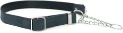 Euro-Dog Modern Leather Martingale Dog Collar, Blue Jeans, Large: 15 to 23-in neck