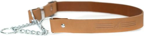 Show full view: Euro-Dog Modern Leather Martingale Dog Collar, Khaki, Small: 10 to 15-in neck slide 4 of 8