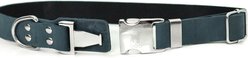Euro-Dog Modern Leather Quick Release Dog Collar, Blue Jeans, Large: 15 to 23-in neck slide 2 of 7