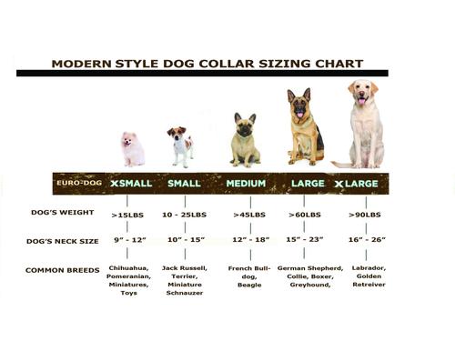 Show full view: Euro-Dog Modern Leather Quick Release Dog Collar, Chocolate, Medium: 12 to 18-in neck slide 5 of 7