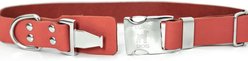 Euro-Dog Modern Leather Quick Release Dog Collar, Coral Reef, Medium: 12 to 18-in neck slide 2 of 6