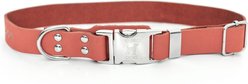Euro-Dog Modern Leather Quick Release Dog Collar, Coral Reef, X-Small: 9 to 12-in neck