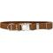Show in main carousel: Euro-Dog Modern Leather Quick Release Dog Collar, Earth Brown, X-Small: 9 to 12-in neck slide 1 of 7