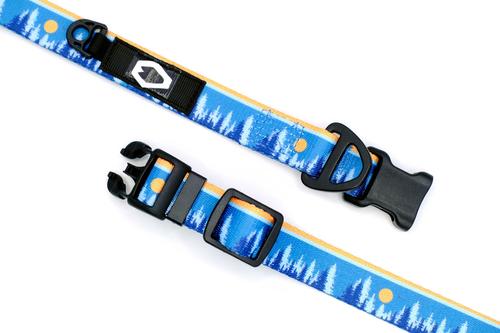 Show full view: Euro-Dog Outdoor Style Nylon Dog Collar, Frozen Forest, Large: 15 to 24-in neck, 1-in wide slide 2 of 6