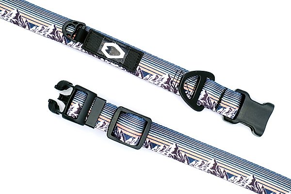 Show full view: Euro-Dog Outdoor Style Nylon Dog Collar, Mountain Sunset, Small: 11 to 16-in neck, 5/8-in wide slide 2 of 6