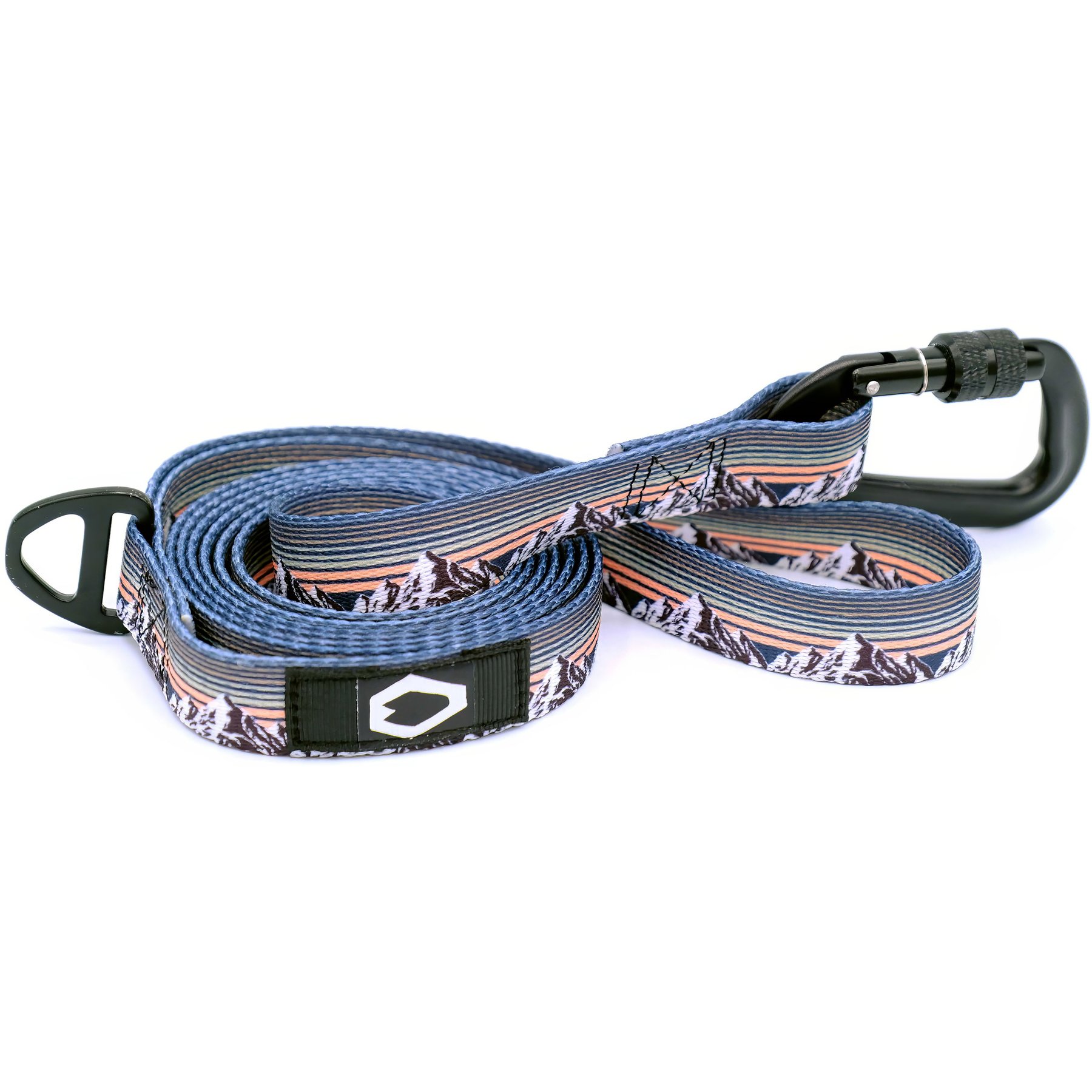 Euro-Dog Outdoor Style Nylon Dog Leash, 6-ft long, 3/4-in wide, Mountain Sunset