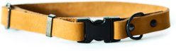 Euro-Dog Sport Style Luxury Leather Dog Collar, Tan, Large