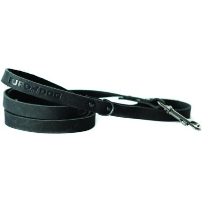 Euro-Dog Euro-Dog Sport Style Luxury Leather Dog Leash, Black