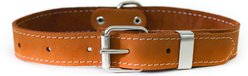 Euro-Dog Traditional Leather Dog Collar, Tan, X-Large: 17 to 23-in neck