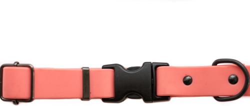 Show full view: Euro-Dog Waterproof Quick Release PVC Dog Collar, Coral, Medium: 12 to 18-in neck slide 3 of 6