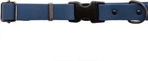 Show full view: Euro-Dog Waterproof Quick Release PVC Dog Collar, Navy, Large: 15 to 23-in neck slide 3 of 6