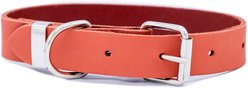 Euro-Dog Zen Style Leather Dog Collar, Coral Reef, Medium
