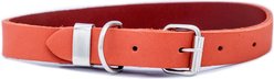 Euro-Dog Zen Style Leather Dog Collar, Coral Reef, X-Small