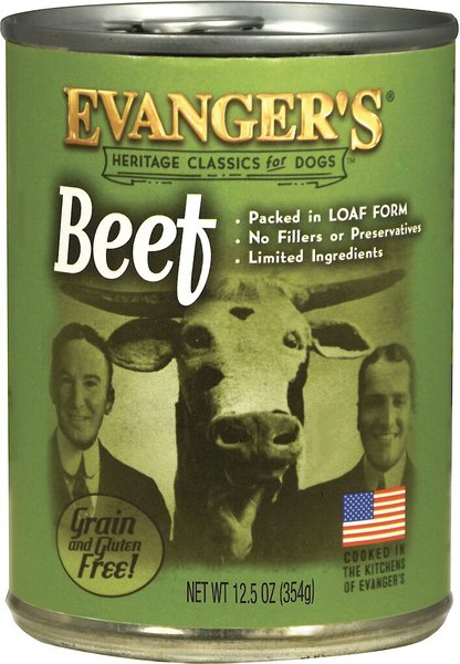Evanger's Classic Recipes Beef Grain-Free Canned Dog Food, 12.5-oz, case of 12 Evanger's Classic Recipes Beef Grain-Free Canned Dog Food, 12.5-oz, case of 12