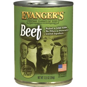 Evanger's Classic Recipes Beef & Bacon Grain-Free Canned Dog Food, 12.5-oz, case of 12 Evanger's Classic Recipes Beef & Bacon Grain-Free Canned Dog Food, 12.5-oz, case of 12