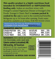 Evanger's Classic Recipes Beef Grain-Free Canned Dog Food, 12.5-oz, case of 12 slide 2 of 5