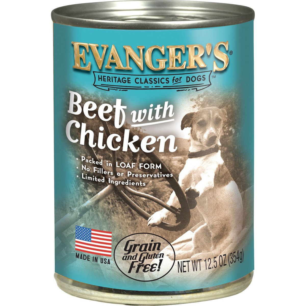 Evanger's Classic Recipes Beef with Chicken Dog Food, 13-oz, 12 ct
