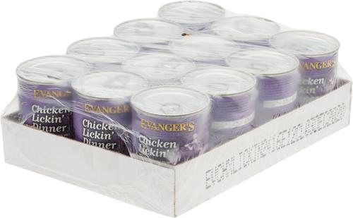 Show full view: Evanger's Classic Recipes Chicken Lickin' Dinner Grain-Free Canned Cat Food, 12.5-oz, case of 12 slide 3 of 8