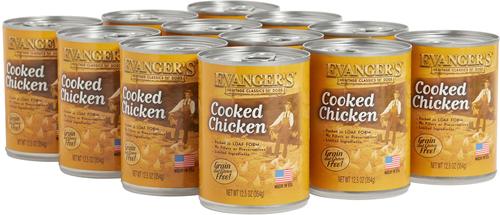 Show full view: Evanger's Classic Recipes Cooked Chicken Grain-Free Canned Dog Food, 12.5-oz, case of 12 slide 4 of 8