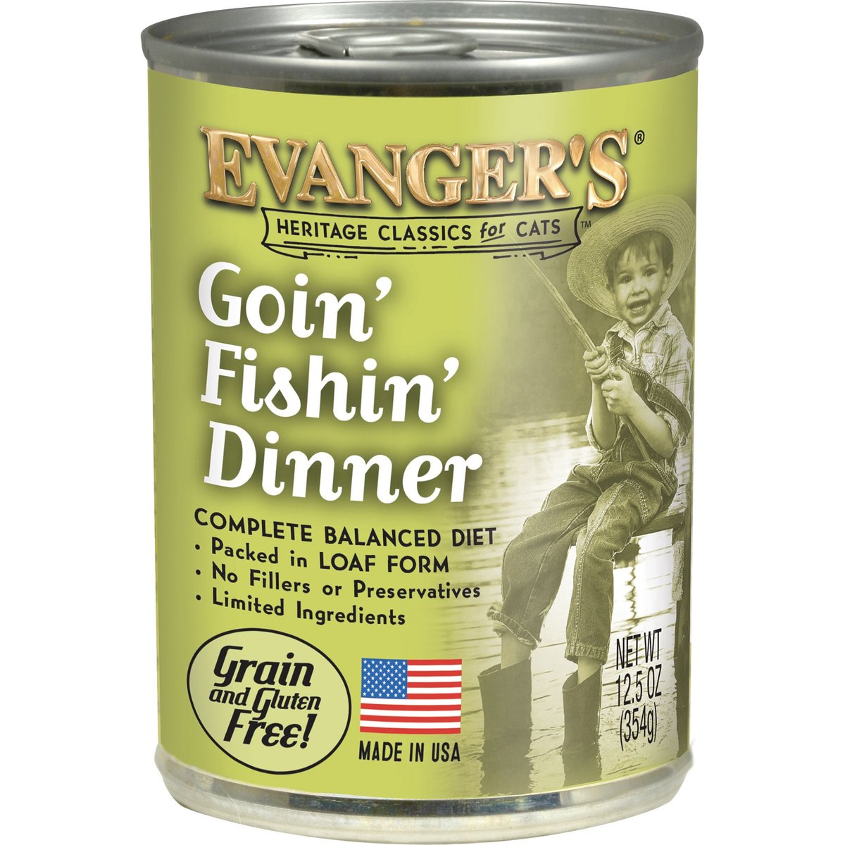 Evanger's Classics Goin' Fishin' Canned Cat Food, 13-oz, case of 12