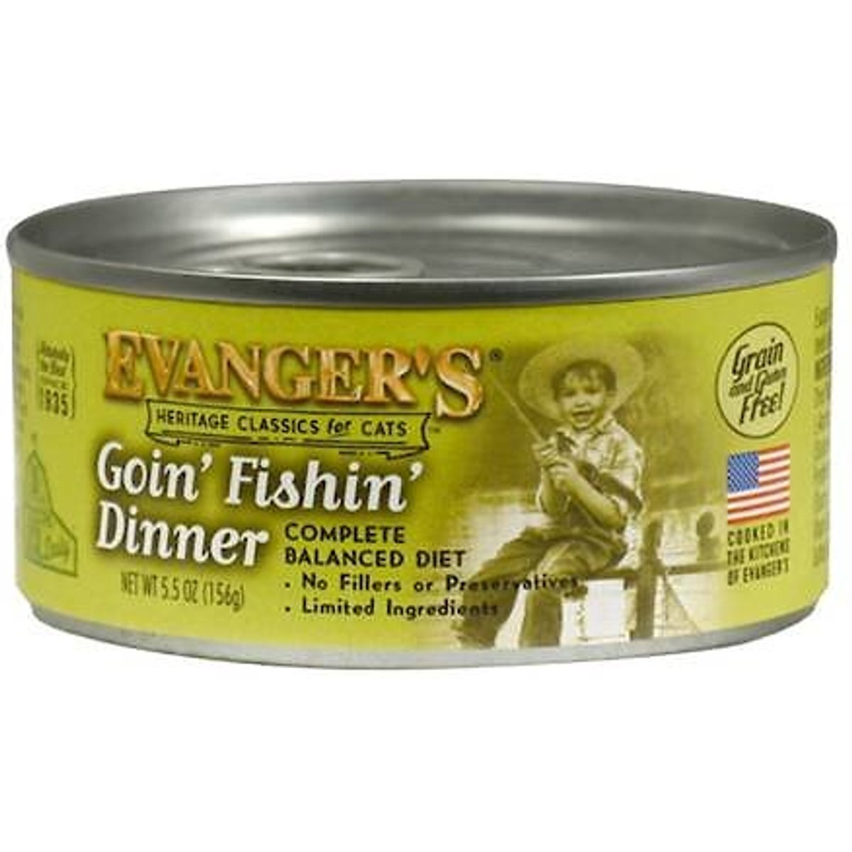 Evanger's Classics Goin' Fishin' Canned Cat Food, 5.5-oz, case of 24