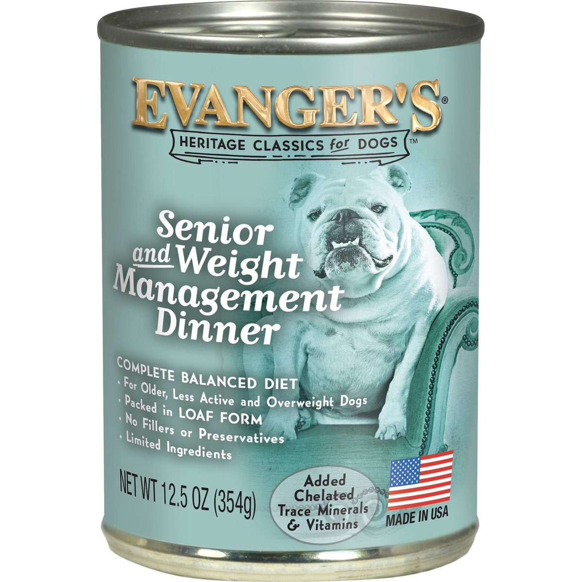 Evanger's Senior & Weight Management Canned Dog Food, 13-oz, 12 ct