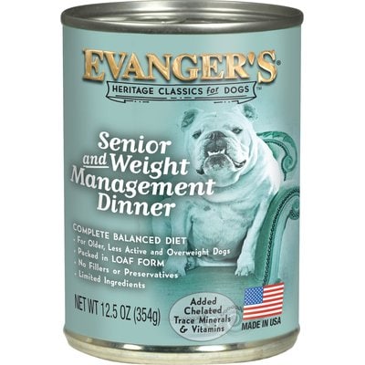 Evanger's Evanger's Senior & Weight Management Canned Dog Food, 13-oz, 12 ct