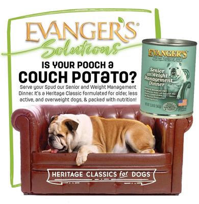 Show full view: Evanger's Classic Recipes Senior & Weight Management Dinner Canned Dog Food, 12.5-oz, case of 12 slide 4 of 8