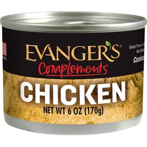 Evanger's Grain-Free Chicken Canned Dog & Cat Food, 6-oz, case of 24