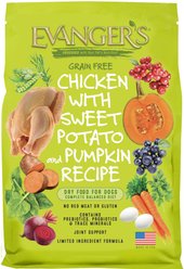 Evanger's Grain-Free Chicken with Sweet Potato & Pumpkin Recipe Dry Dog Food, 30-lb bag