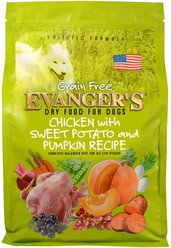Evanger's Grain-Free Chicken with Sweet Potato & Pumpkin Recipe Dry Dog Food, 4.4-lb bag