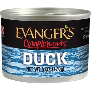 Evanger's Grain-Free Duck Canned Dog & Cat Food, 6-oz, case of 24